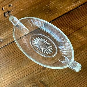 Elegant Clear Glass Serving Dish